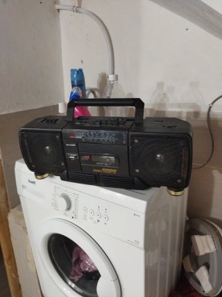 Radio Cassette Doble Sharp Negro