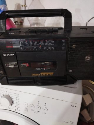 Radio Cassette Doble Sharp Negro