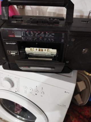 Radio Cassette Doble Sharp Negro