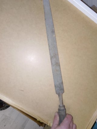 Antigua escofina para madera