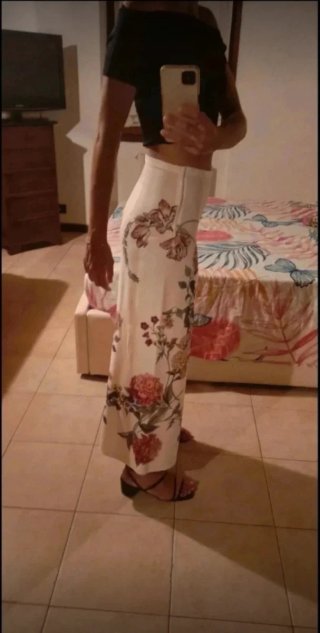 Pantaloni Zara eleganti floreali
