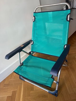 Silla plegable playa con asas