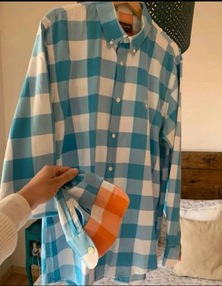 Camisa El Ganso estampada como nueva. 100% algodón