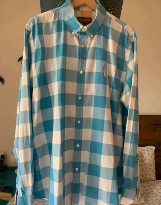 Camisa El Ganso estampada como nueva. 100% algodón