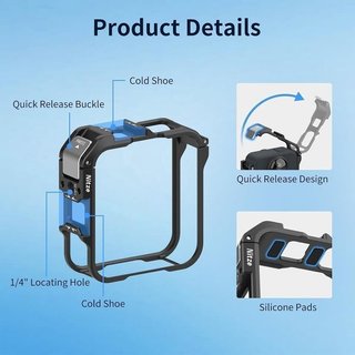 Jaula Nitze  de aluminio para GoPro MAX2 NUEVO