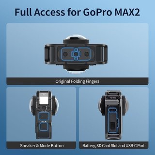 Jaula Nitze  de aluminio para GoPro MAX2 NUEVO