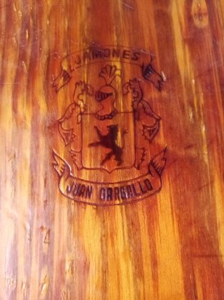 Jamonero regulable madera y metal