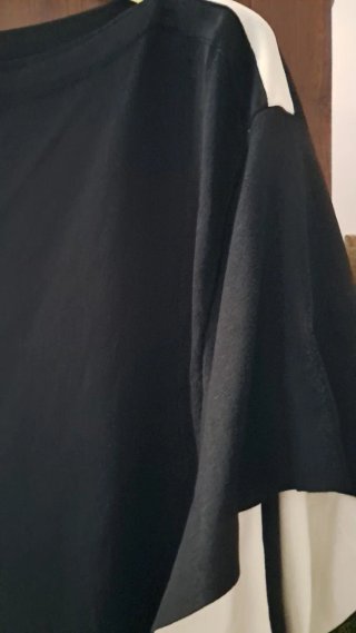 Vestito nero e panna