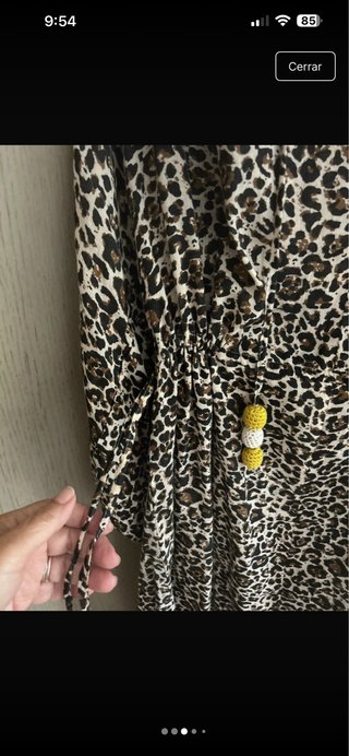Vestido Énfasis Animal Print Talla L