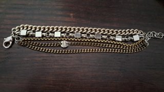Bracciale multistrato oro e argento