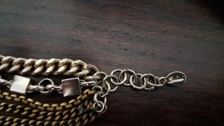 Bracciale multistrato oro e argento