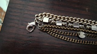 Bracciale multistrato oro e argento