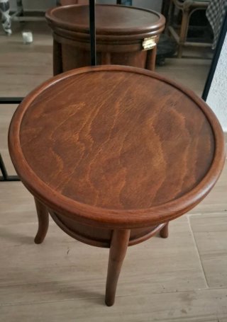 Antiguo mueble orinal restaurado madera