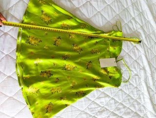 Vestido Zara Lima Neón Floral Talla M