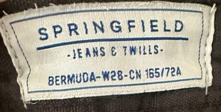 Pantalón corto vaquero Springfield negro Talla S