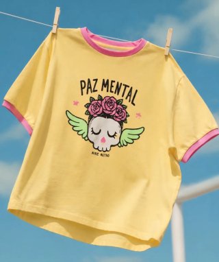 Camiseta Aire Retro Paz Mental Xs