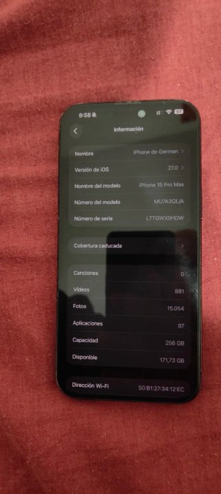 iPhone 15 Pro Max 256GB Azul