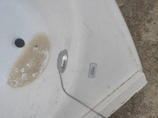 Bañera esquina de fibra blanca