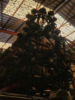 Lámpara forja artesanal gran tamaño