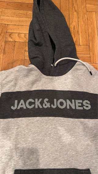 Sudadera Jack&Jones Gris y Negra Talla M