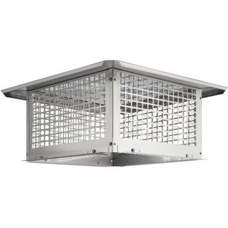Tapa de Chimenea, 431.8x431.8mm, Cubierta de Chimenea de Acero Inoxidable 304, No Fácilmente Volcable & Accesorios Prácticos & Fácil Instalación, Se Ajusta a Cubiertas de Malla Fuera de Tejas de A...