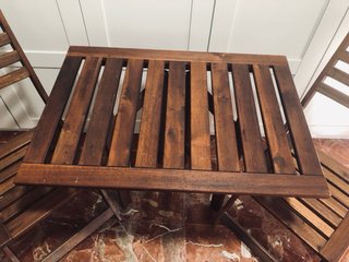 Conjunto Mesa + 2 Sillas IKEA ÄPPLARÖ Madera