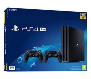 Console PS4 Pro 1TB Jet con due controller e giochi