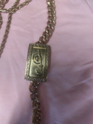 Conjunto Cadena y Pulsera Dorada