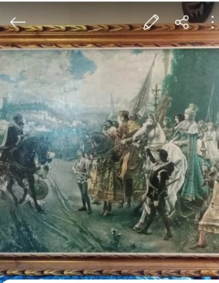 Rendición de Granada cuadro Medidas 115x77x4