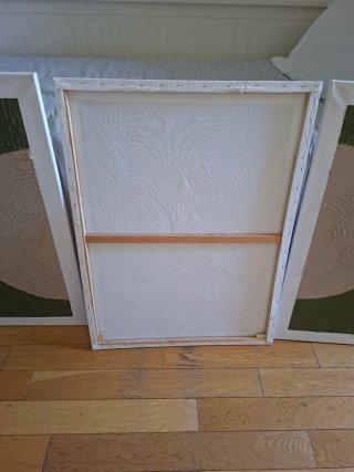 TRES CUADROS MUY GRANDES 60x82cm/TRÍPTICO ZEN