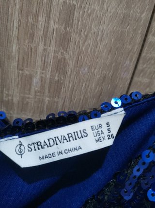 Vestido lentejuelas azul rey
