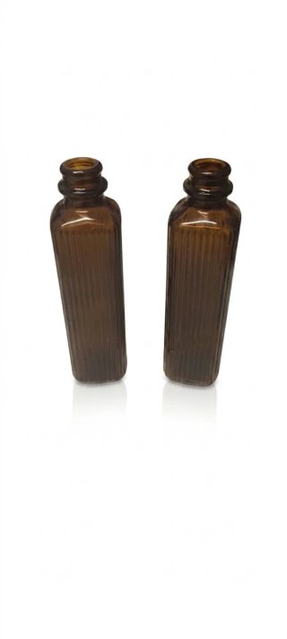 2 Botellas Vintage Marrones