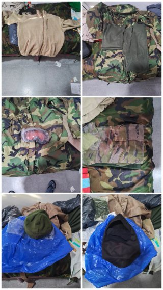 Ropa militar camuflaje verde