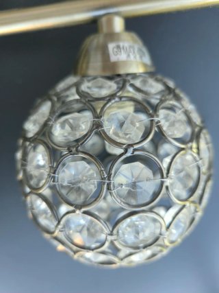 Aplique 2 focos cristal