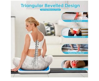 Cojín Terapéutico Gel Azul y Blanco