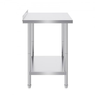 Tavolo da Lavoro in Acciaio Inox 24 x 30 x 36 Pollici, Tavolo Preparazione Alimenti Commerciale, Tavolo da Lavoro Pesante, Tavolo da Lavoro in Metallo Regolabile per Ristorante