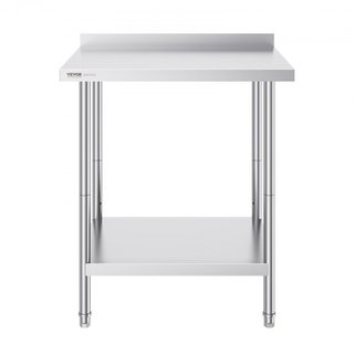 Tavolo da Lavoro in Acciaio Inox 24 x 30 x 36 Pollici, Tavolo Preparazione Alimenti Commerciale, Tavolo da Lavoro Pesante, Tavolo da Lavoro in Metallo Regolabile per Ristorante