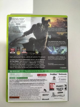 Dishonored: GOTY Edition With Slipcover Xbox360