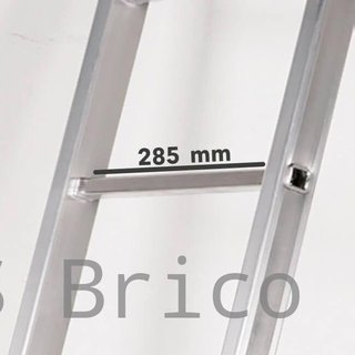 Escalera Telescópica Articulada Aluminio 3+3 Pestaña