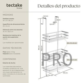 Estantería para baño