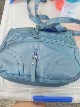 Bolso de hombro azul