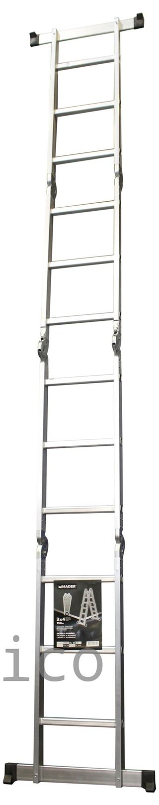 Escalera Multisusos Aluminio Profesional 4x3 Peldaños - 10085