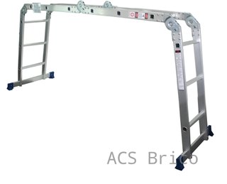 Escalera Multisusos Aluminio Profesional 4x3 Peldaños - 10085