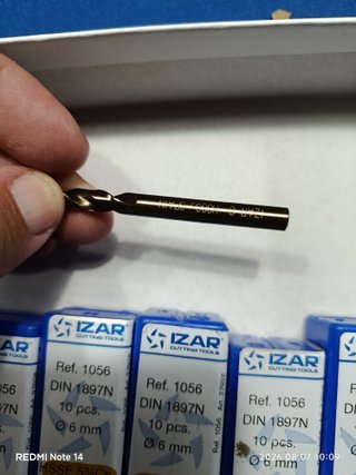 Lote Brocas IZAR HSS 5%Co DIN 1897N 6mm