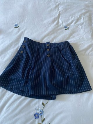 Falda pantalón Pull&Bear rayas azules