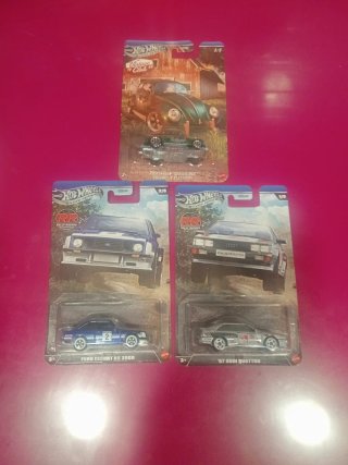 Hot Wheels Tarjeta Larga - 3 Coches