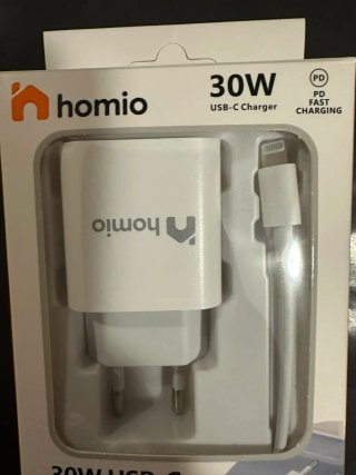 Cargador Homio 30W USB-C iPhone