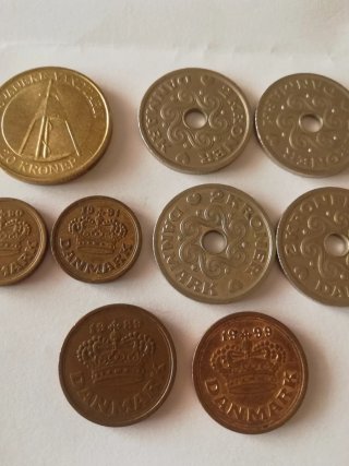 9 Monedas, Corona Dinamarca (1992-2004)
