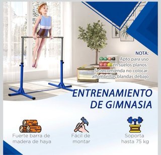 Barra de gimnasia para niños