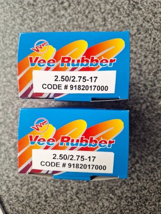 2 Cámaras Vee Rubber 2.50/2.75-17